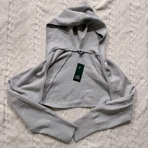 Wild Fable | Grey Hoodie Bolero Sweatshirt